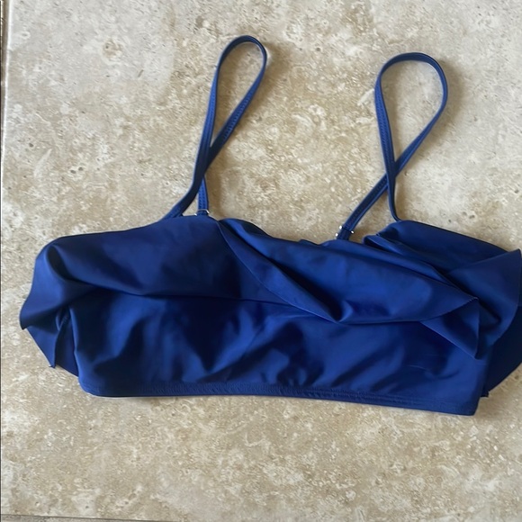 Blue Ruffle Top Bikini Set - Picture 3 of 7